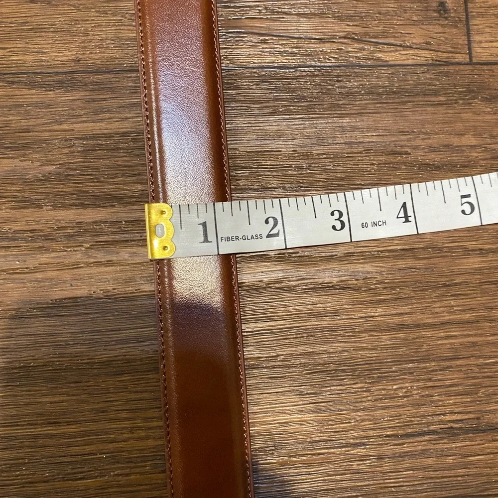 Leather mens casual belt - Picture 9 of 9
